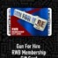 Firearm RWB Gift Card 66x66 - 1 Yr. Red, White, & Blue Membership New or Renewal