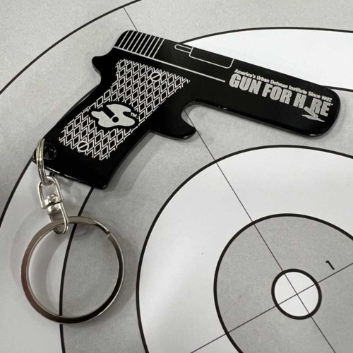 Gun For Hire Keychain 500x500 - Cool Accessories