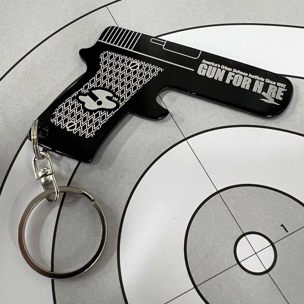 Gun For Hire Keychain - Cool Accessories