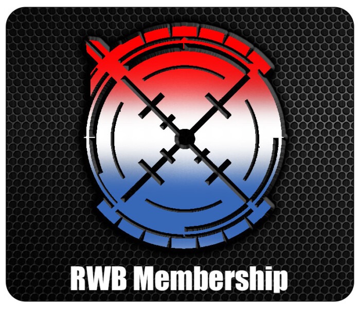 RWB Gun Range Membership Gun For Hire 700x602 - 1 Yr. Red, White, & Blue Membership New or Renewal