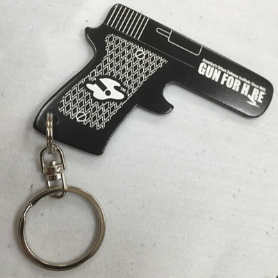 gun key - Bottle Opener Keychain