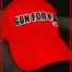Gun For Hire Hat Red 66x66 - Awesome Apparel