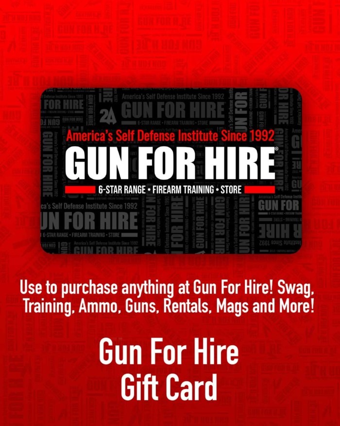 GFH Firearm Gift Card anything 700x875 - Gun For Hire Gift Card. Select Amount