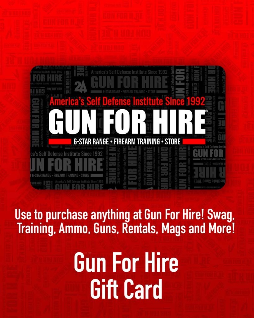 Gun For Hire Gift Card. Select Amount Gun For Hire Academy