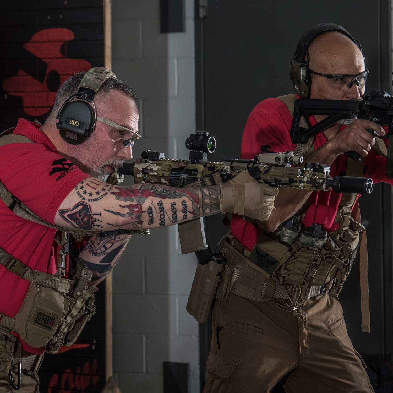 This image shows students participating in a live-fire concealed carry training session at Gun For Hire’s indoor range. Under the supervision of certified instructors, students practice safe firearm handling, drawing from concealment, and qualification drills required for CCW permits. Gun For Hire has been New Jersey’s trusted leader in firearm education and carry permit training since 1992.