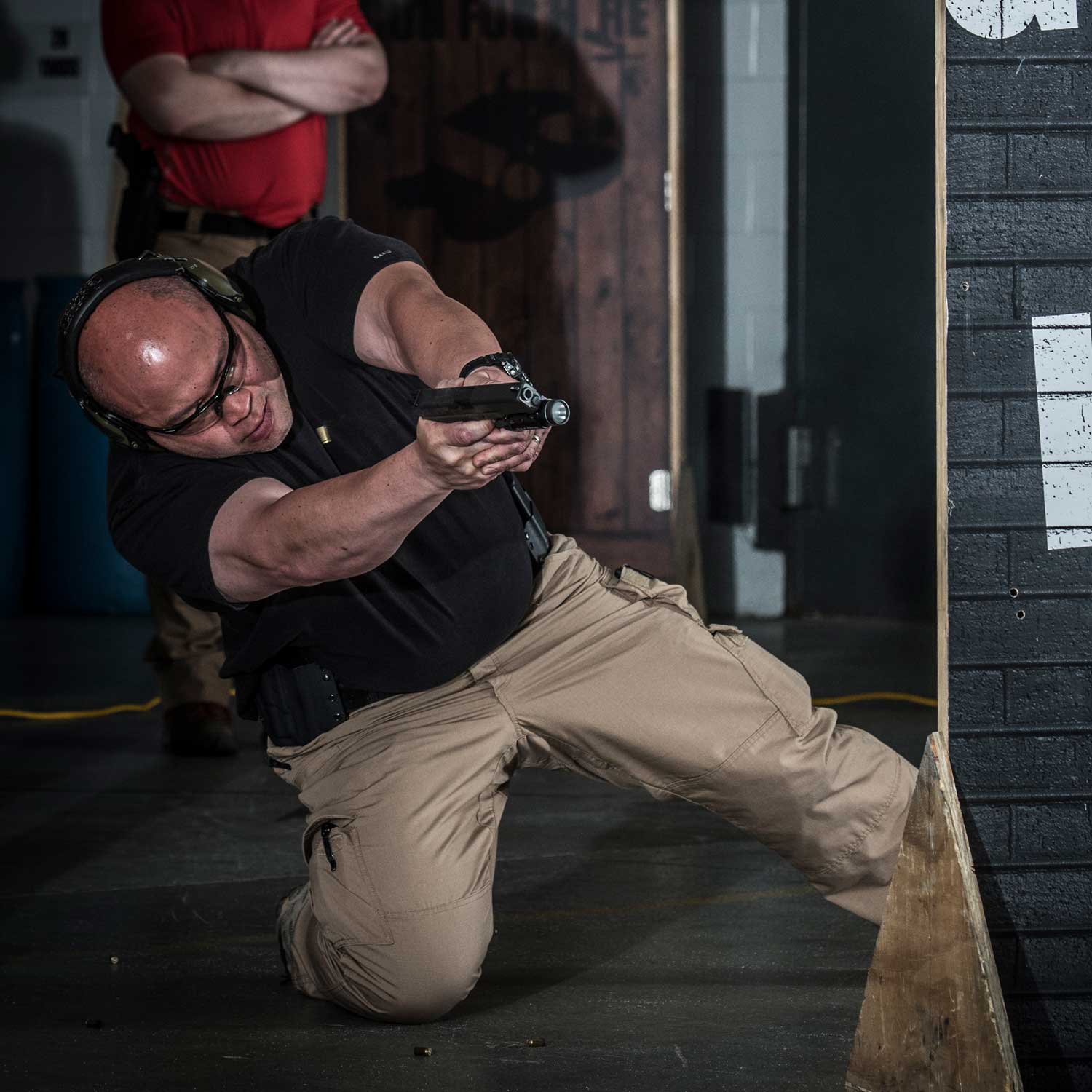This image shows students participating in a live-fire concealed carry training session at Gun For Hire’s indoor range. Under the supervision of certified instructors, students practice safe firearm handling, drawing from concealment, and qualification drills required for CCW permits. Gun For Hire has been New Jersey’s trusted leader in firearm education and carry permit training since 1992.