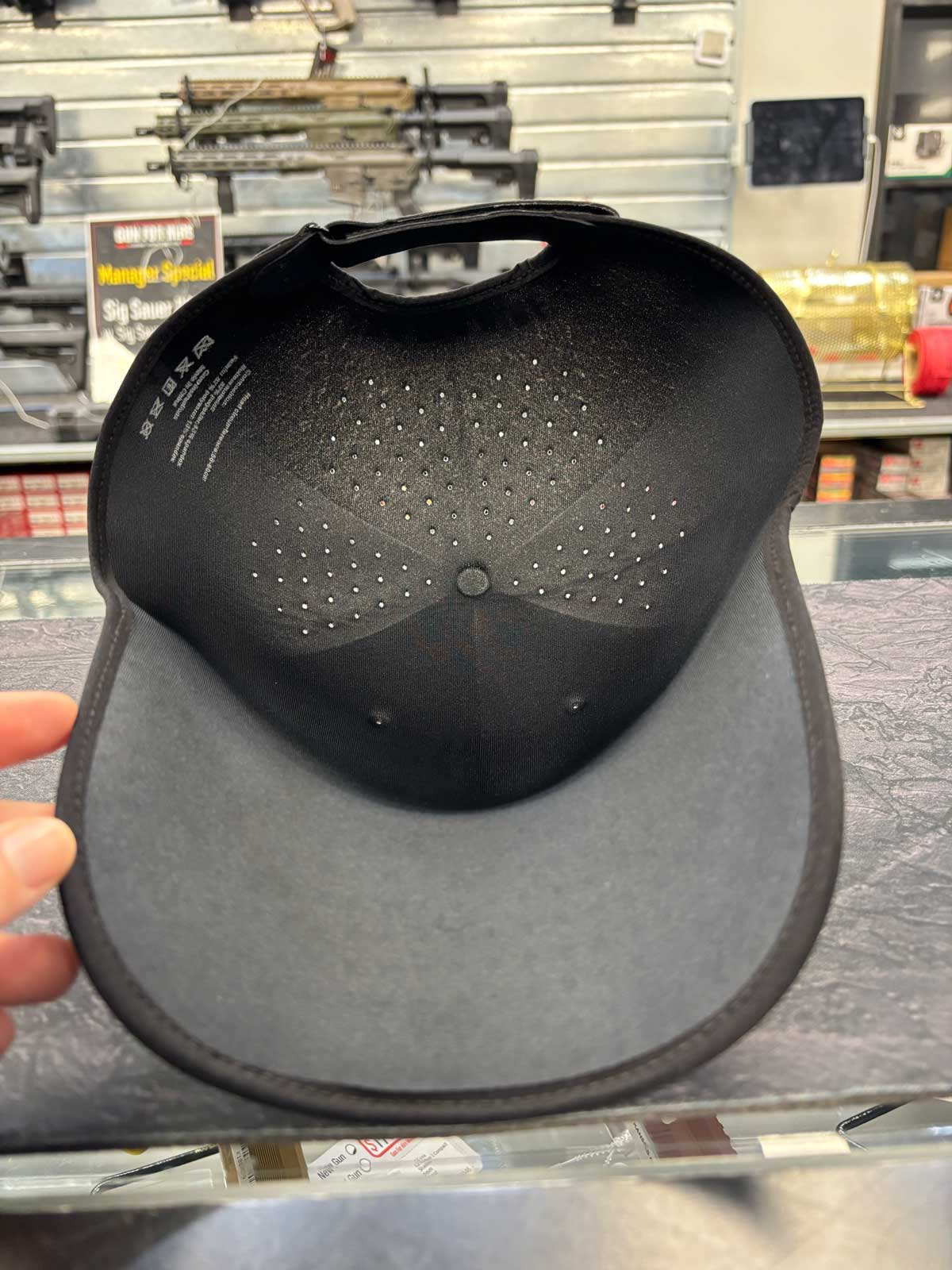 Black Gun For Hire Bear Logo Crushable Hat - Image 2