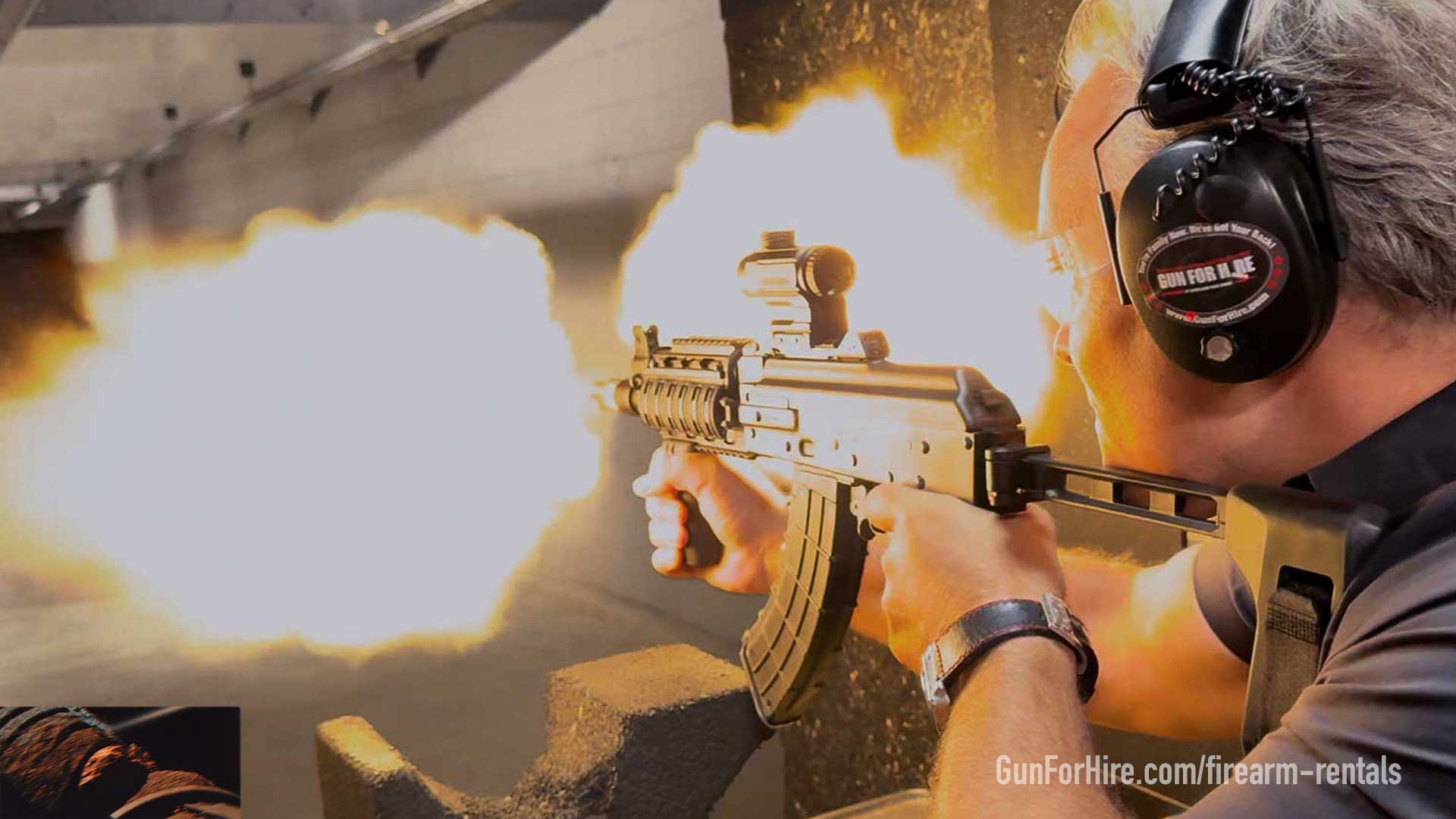 AR-15 rifle firearm rentals near NYC and NJ at Gun For Hire shooting range