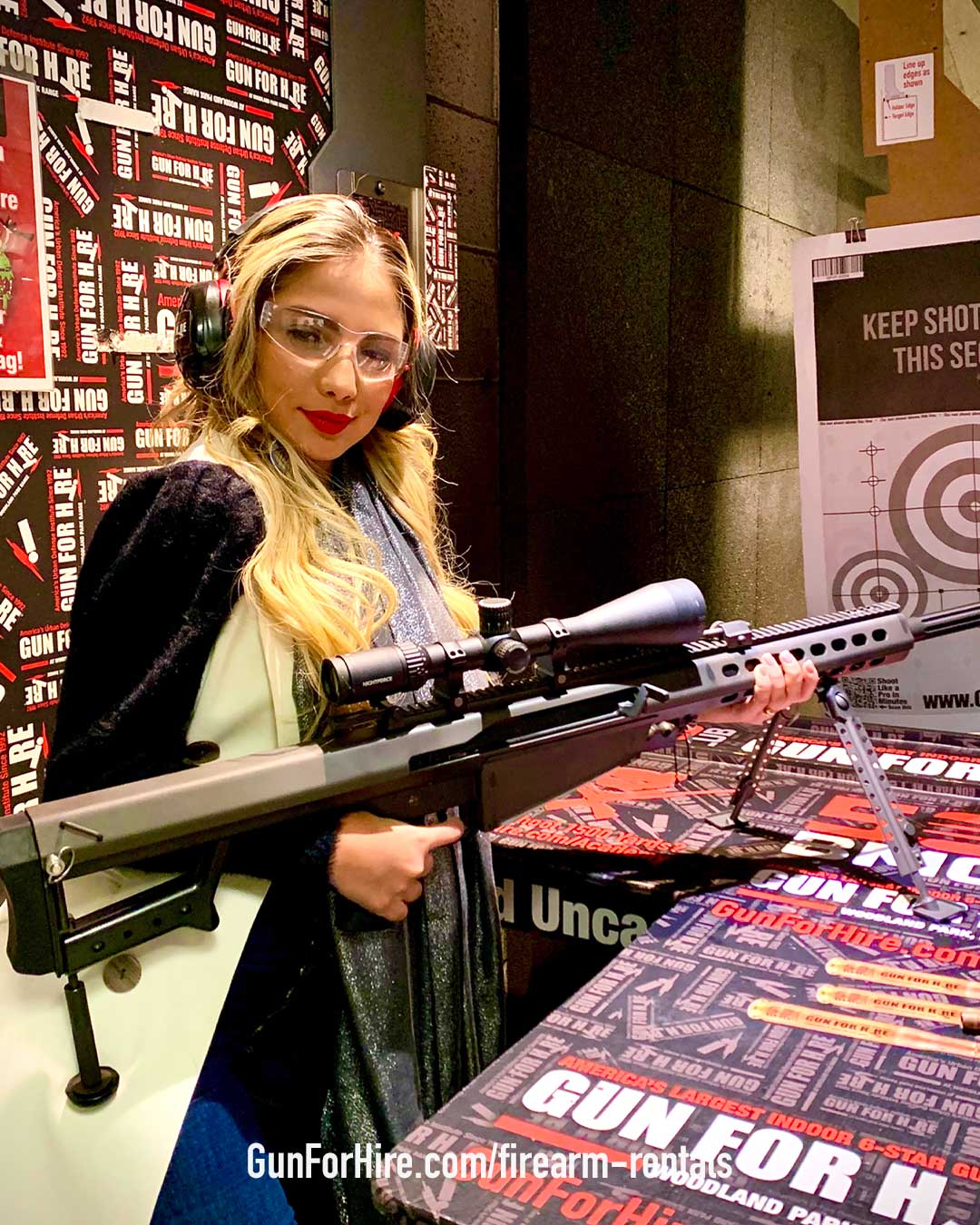 Firearm rentals near NYC and NJ featuring rifle shooting experience at Gun For Hire