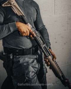 Shotgun firearm rentals near NYC and NJ at Gun For Hire indoor shooting range