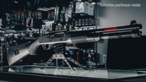 Benelli M4 semi-automatic shotgun available for rental at Gun For Hire NJ