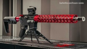 Rifle rental at Gun For Hire indoor shooting range in New Jersey