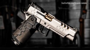 Top tier firearm rental at Gun For Hire featuring premium competition handgun